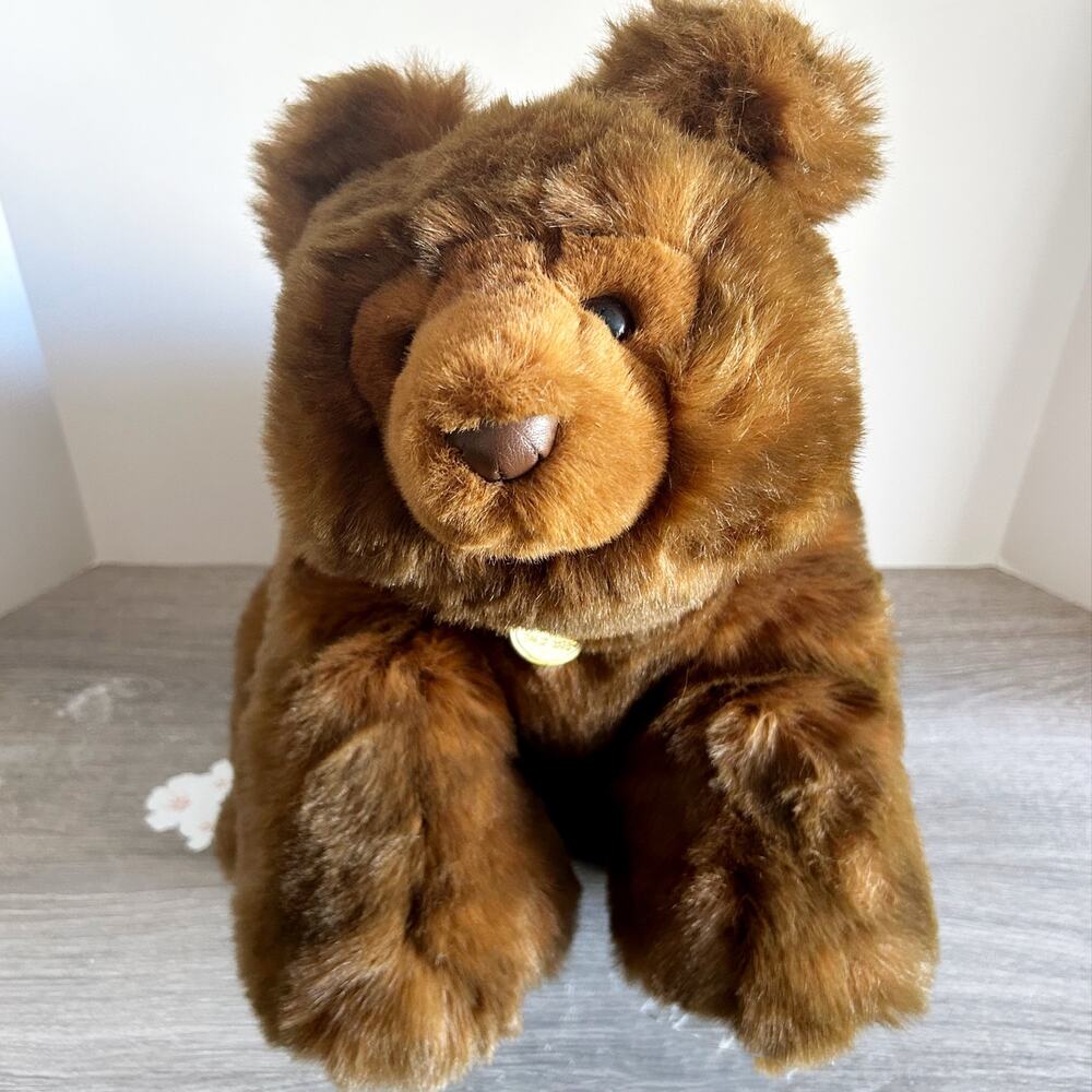 Vintage Gund Collectors Classic Cubbins Bear Plush 1987 Brown Grizzly 16" w/Tag